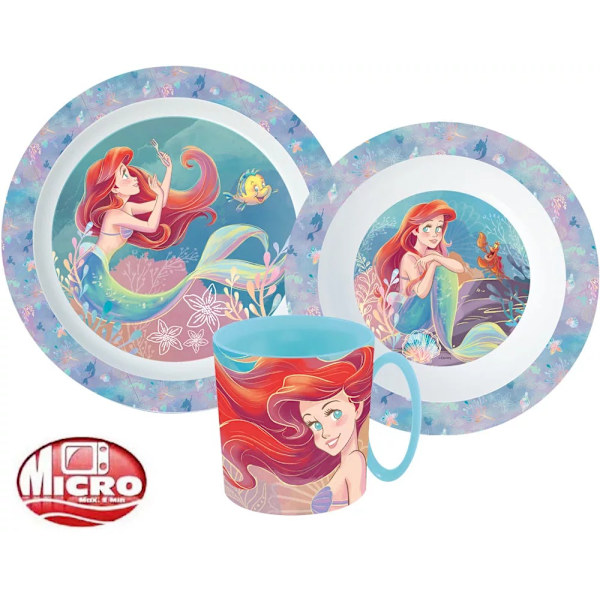 Måltidsset Lilla Sjöjungfrun 350ml mugg