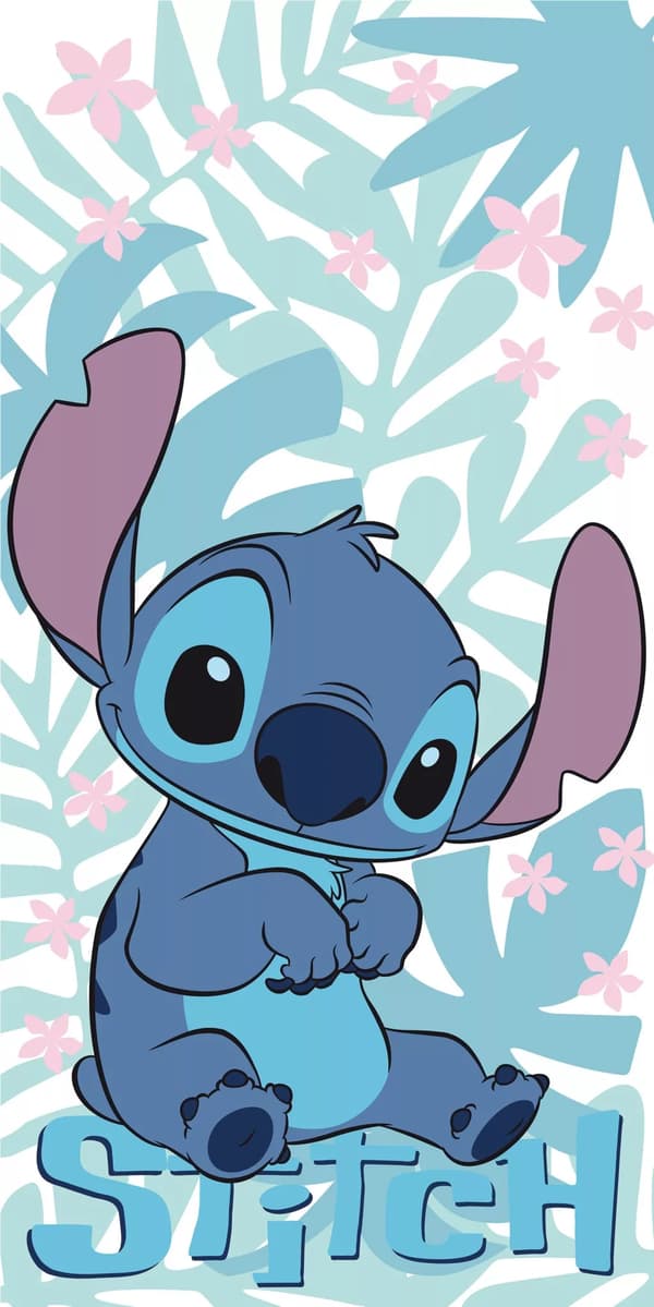 Badhandduk Lilo och Stitch Blad 70x140 cm 100% bomull