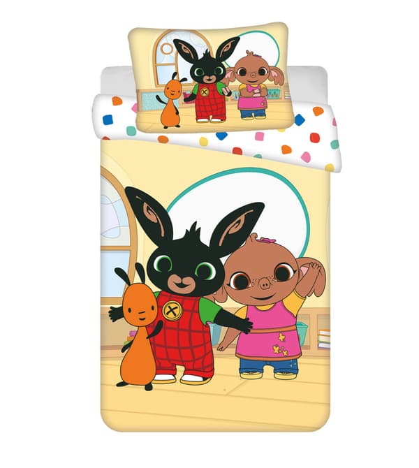 Bing Playroom påslakanset / bäddset 100×135 cm, 40×60 cm
