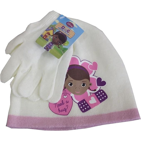 Doc McStuffins Hug Disney Doc McStuffins barnmössa och vantar set 54 cm
