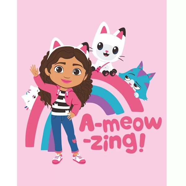 Fleecefilt Gabbys Dockskåp a meow zing 100x140cm