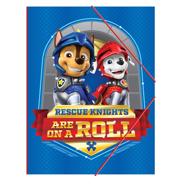 Paw Patrol riddare A4 elastisk mapp