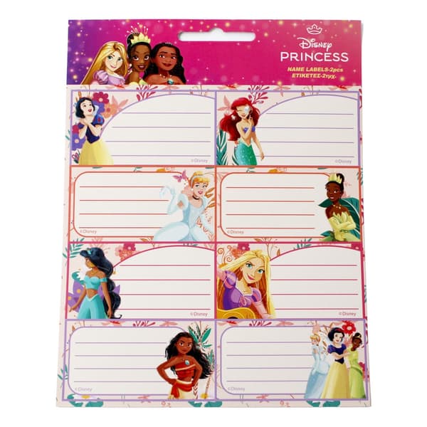 Disney Prinsessor anteckningsetiketter, 16-pack