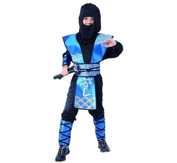 Ninja Blue Ninja-dräkt 110/120 cm