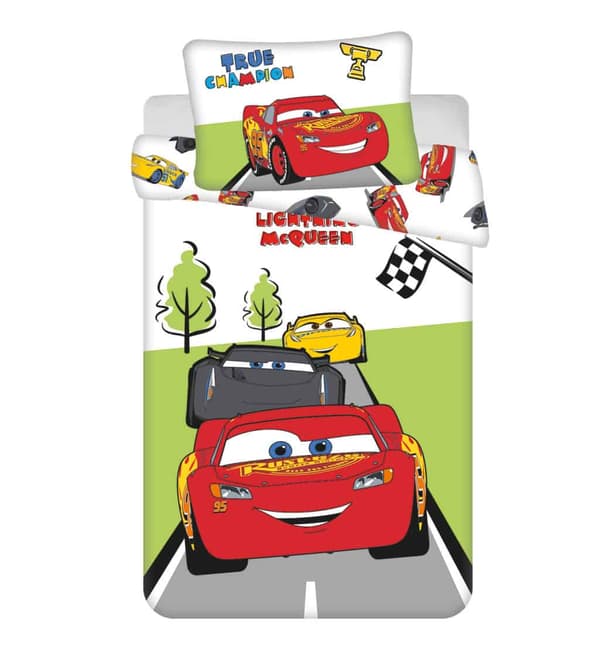 Disney Bilar Champion påslakanset / bäddset, 100×135 cm, 40×60 cm, bomull