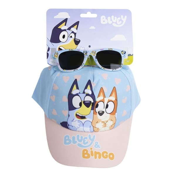 Bluey solglasögon och keps set