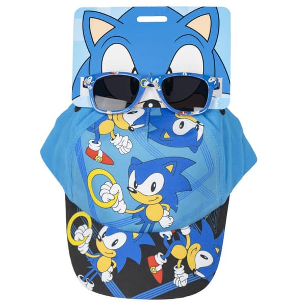 Sonic the Hedgehog Ring solglasögon och keps set