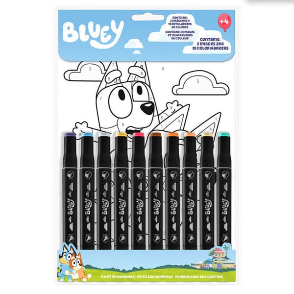 Bluey Målarbok med siffror