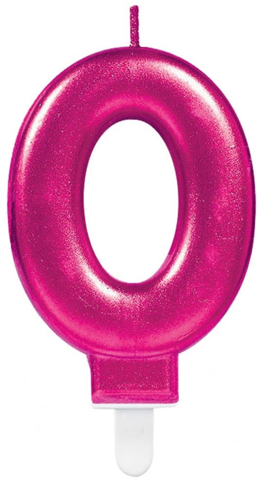 Sifferljus 0 i rosa