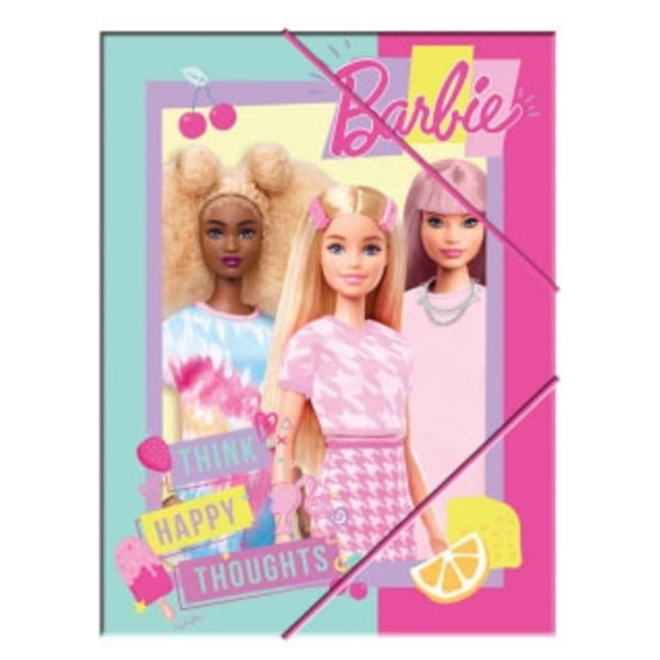 Barbie A/4 elastisk mapp