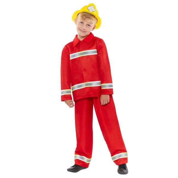 Fireman Rescue Hero dräkt 8-10 år