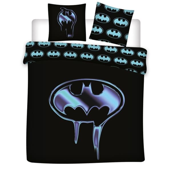 Batman dubbelt påslakanset / bäddset, 240×220 cm, 65x65 cm, polycotton