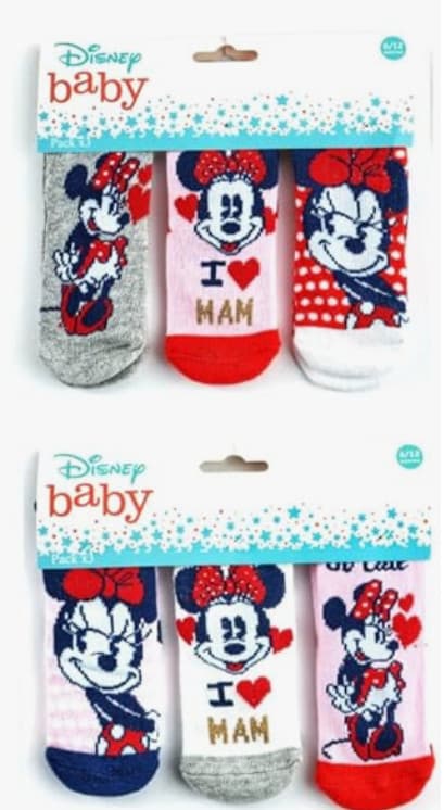 Disney Mimmi Pigg babysockor 0-12 månader