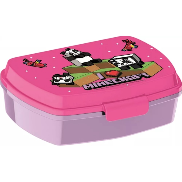Matlåda Lunchbox Minecraft Rosa