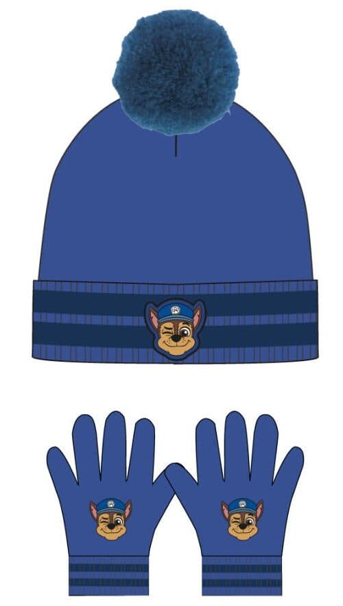 Paw Patrol mössa och vantar för barn