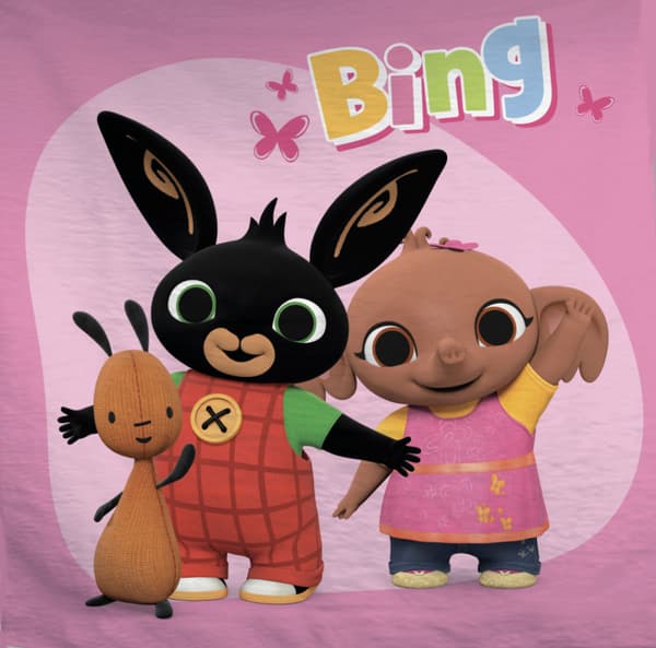 Bing rosa handduk, ansiktshandduk 30x30 cm