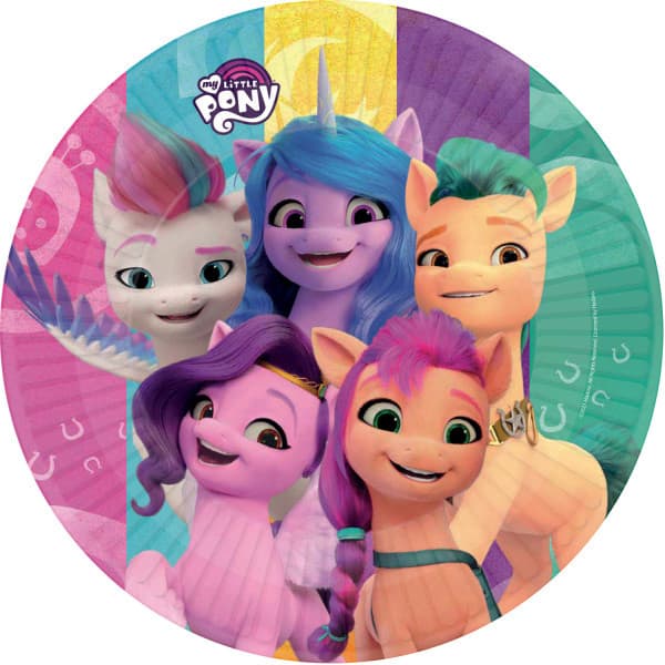 My Little Pony New Generation 23 cm pappersassiettset, 8-pack