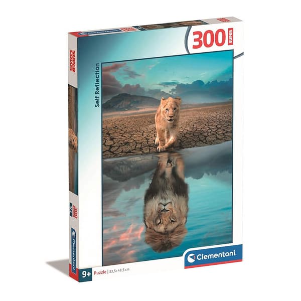 Animals Self Reflection Lejon 300-bitars pussel Clementoni