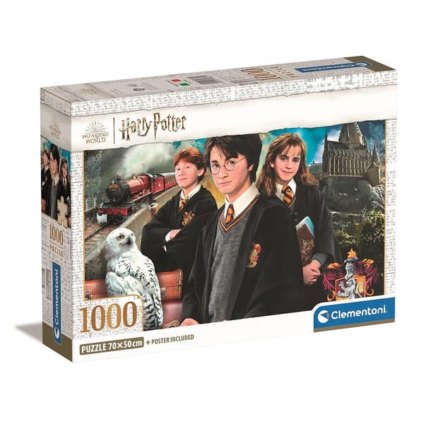 Harry Potter Here Begins 1000 bitars kompakt pussel Clementoni