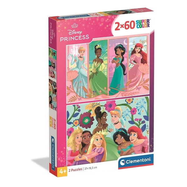 Disney Princess 2x60-bitars pussel Clementoni
