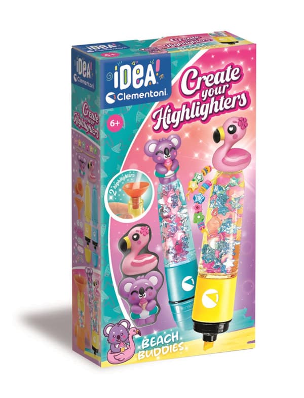 Colour Beach Buddies textmarkeringspysselset Clementoni