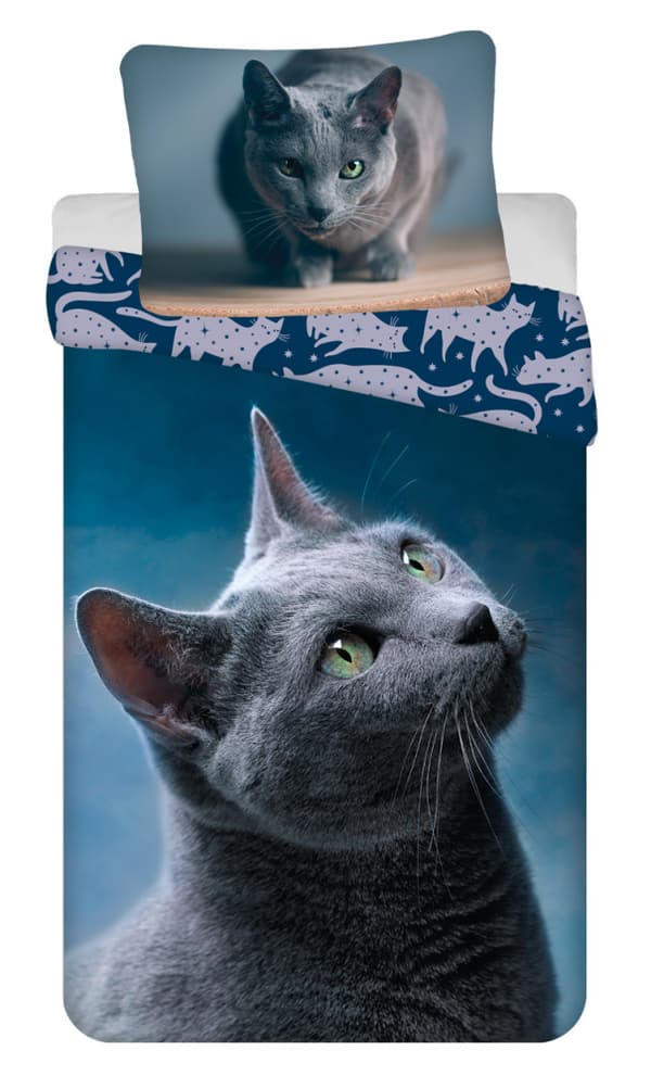 Cat påslakan set 140×200 cm, 70×90 cm