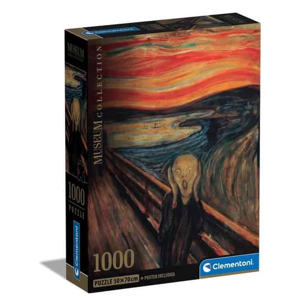 Art Munch The Scream 1000-bitars kompakt pussel Clementoni