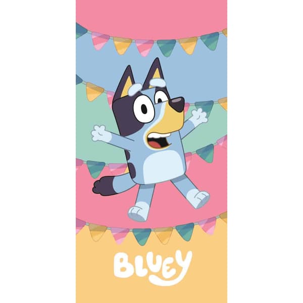 Bluey Parade badhandduk, strandhandduk 70x140 cm