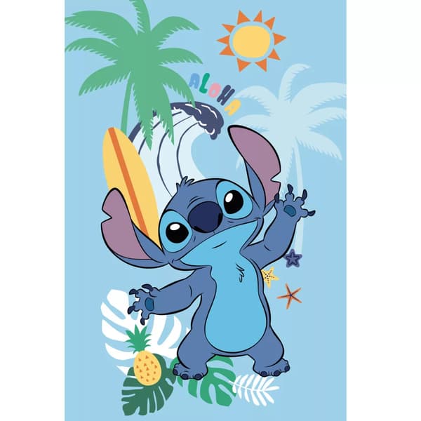 Fleecefilt Lilo och Stitch Sommar 100x150 cm
