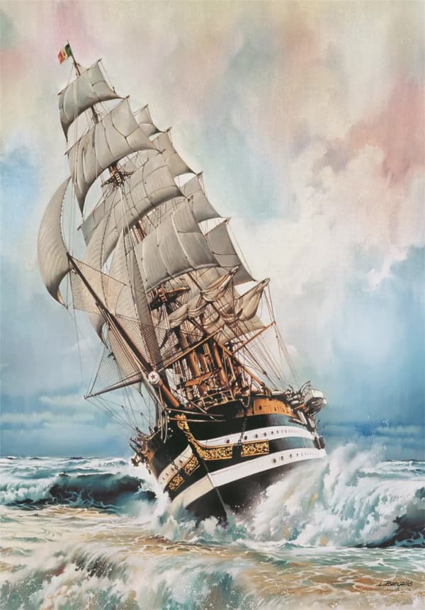 Pussel Amerigo Vespucci Skepp 1000 bitar Compact Clementoni