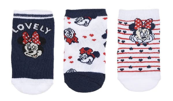 Disney Mimmi Pigg blå babysockor 6/12