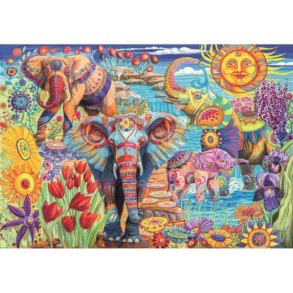 Animals Carnival Elefant 500-bitars kompakt pussel Clementoni