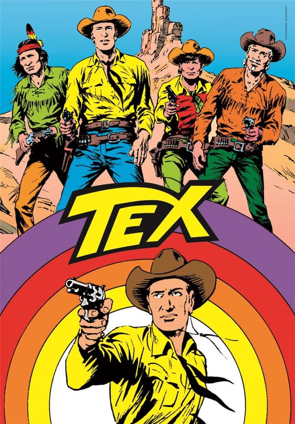Anime Rainbow Tex Willer 1000-bitars kompakt pussel Clementoni
