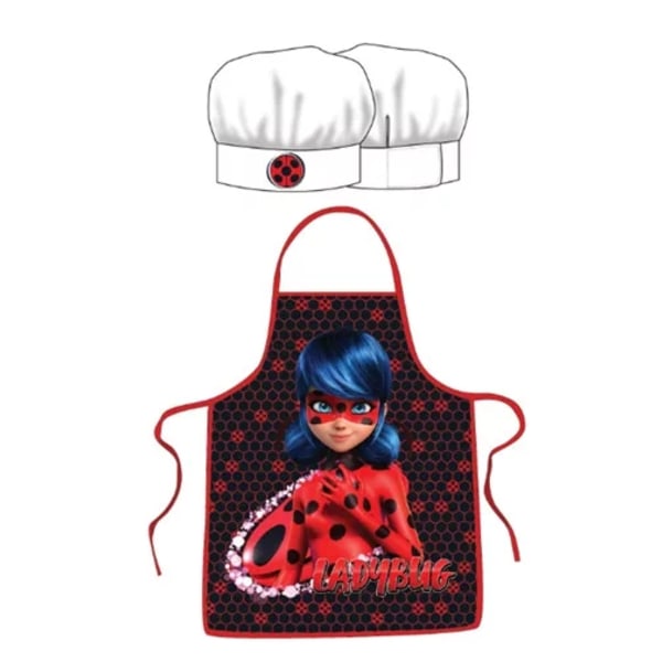 Kockkläder för Barn Förkläde och Kockmössa Miraculous ladybug