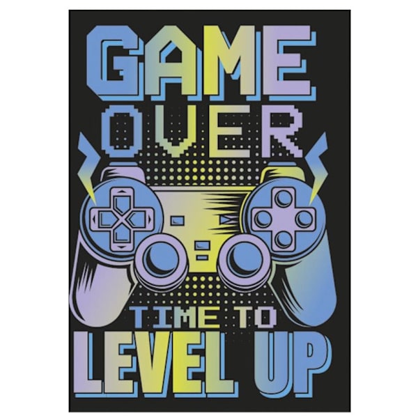 Gamer Level Up A4 elastisk mapp