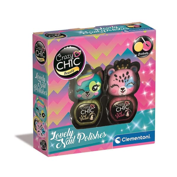 Crazy Chic Lovely Bears glitter nagellack set Clementoni