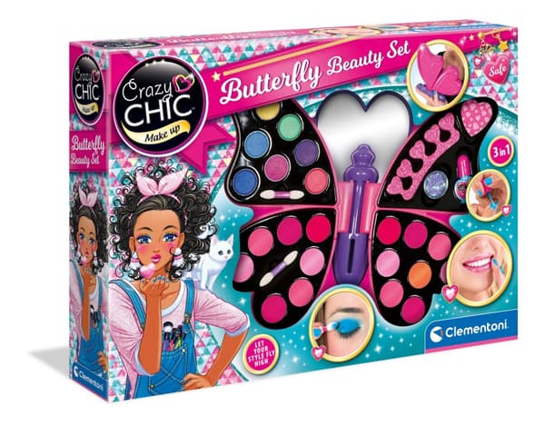 Crazy Chic Butterfly skönhetsset Clementoni