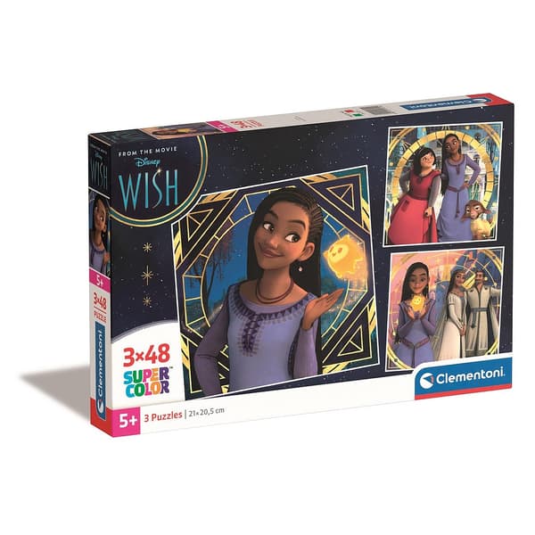 Disney Wish Mystic 3x48 bitars pussel Clementoni