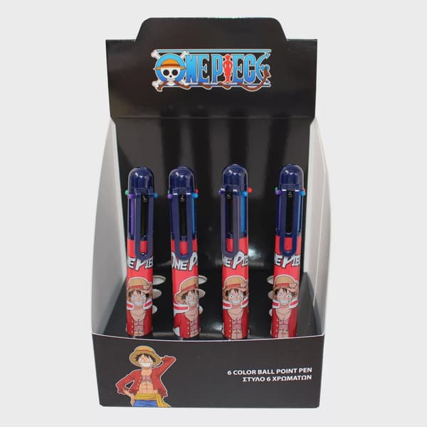 One Piece Team 6-färgs penna