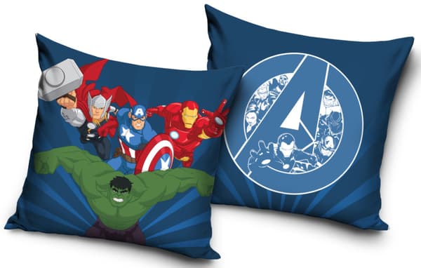 Avengers kuddfodral i velour 40x40 cm