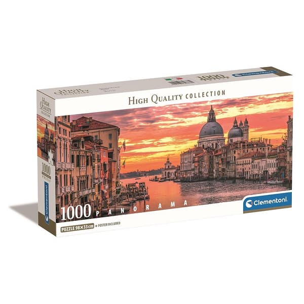 Cities Canal Grande Italien 1000 bitars panoramapussel Compact Clementoni