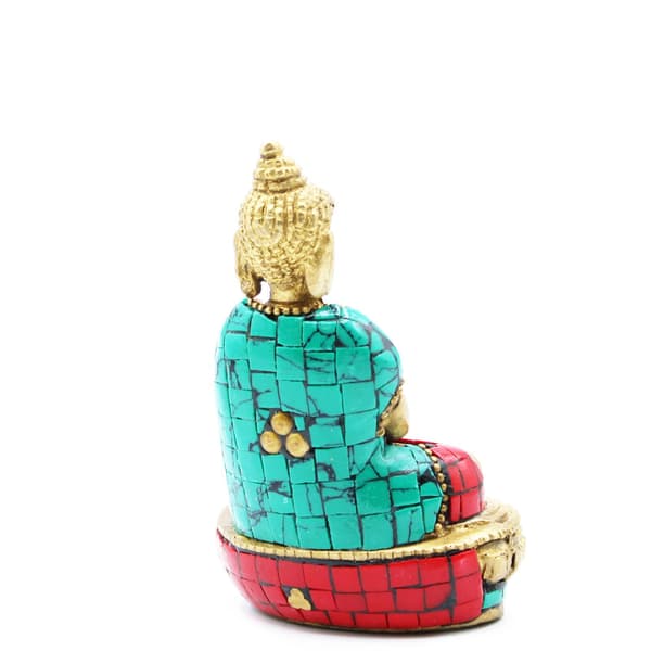 Buddhafigur i Mässing - Amitabha - 9.5 cm