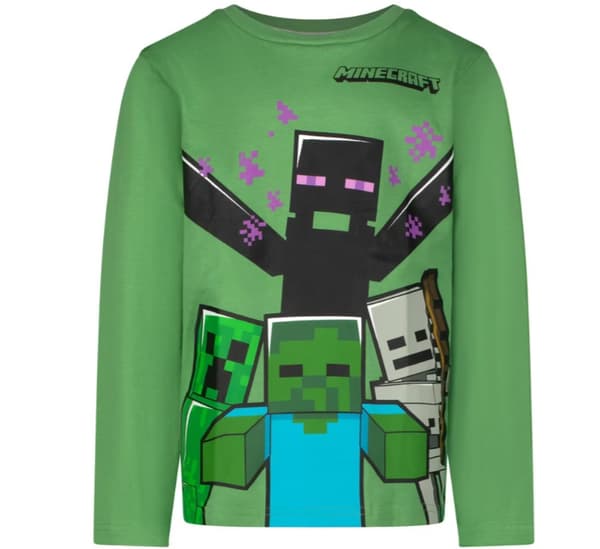 Minecraft långärmad tröja för barn, storlek 12 år