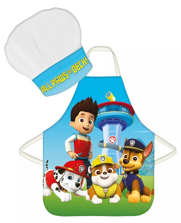Barnförkläde och kockmössa Paw Patrol All Paws on Deck
