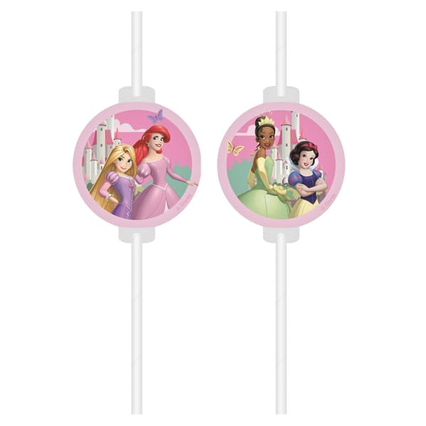 Disney Princess papperssugrör, 4-pack FSC