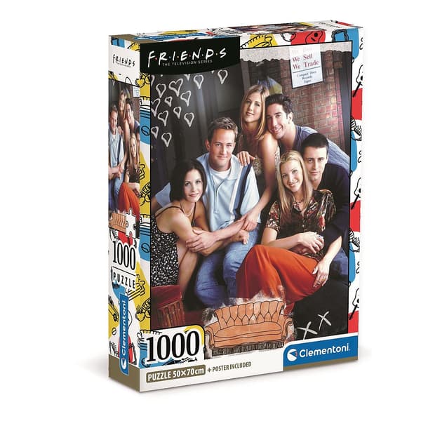 Vänner The Couch 1000-bitars Clementoni pussel