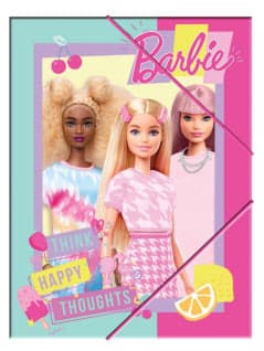 Barbie A/4 dokumentmapp med resår