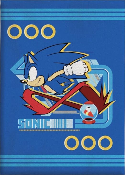 Sonic the Hedgehog fleecefilt 100x140 cm