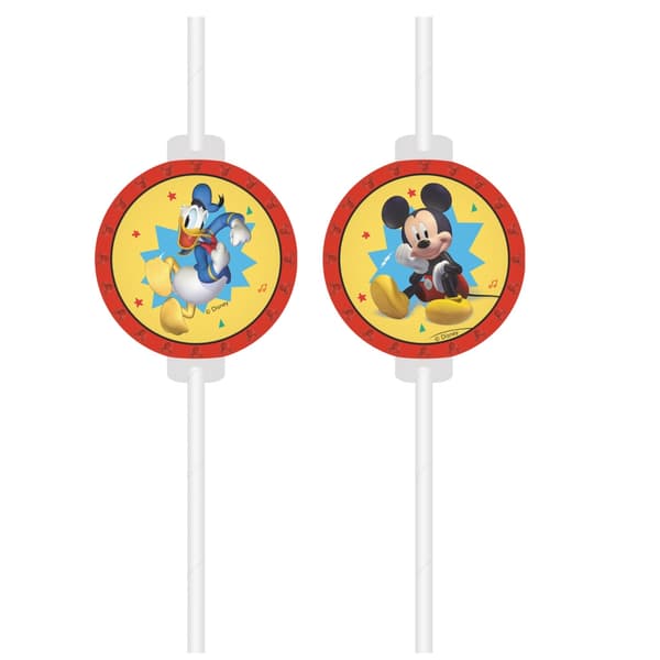 Disney Mickey papperssugrör, 4-pack FSC