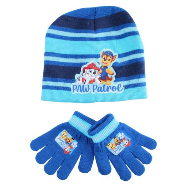 Paw Patrol Ready Winter vintermössa och vantar för barn